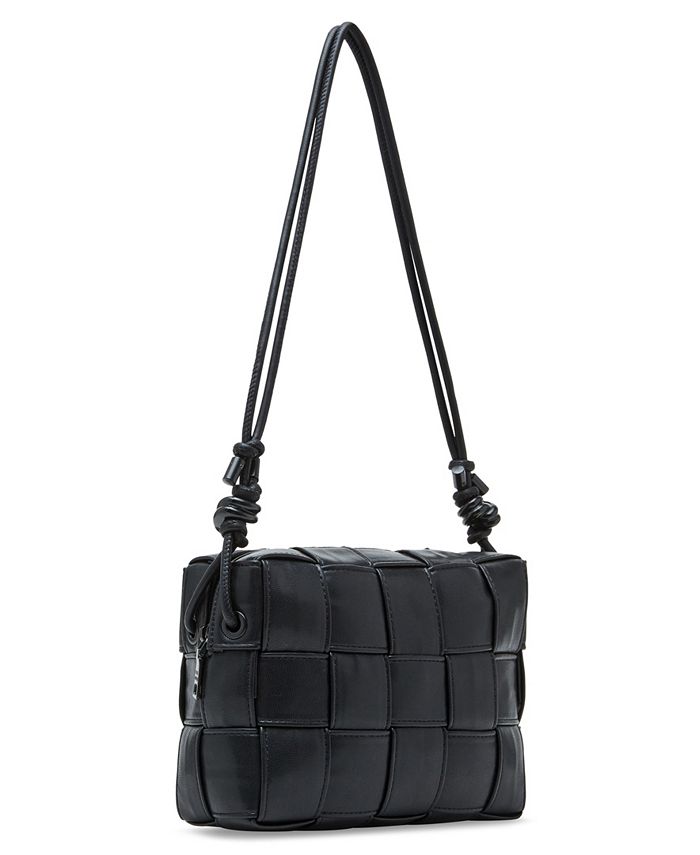 Steve Madden Embossed Woven Crossbody Bag in Natural