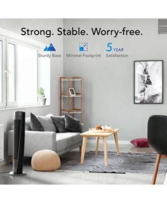 OSC84 41" Whole Room Air Circulator Tower Fan with Remote Control, Black