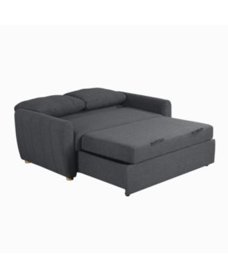 66.5"W Polyester Gentry Convertible Loveseat