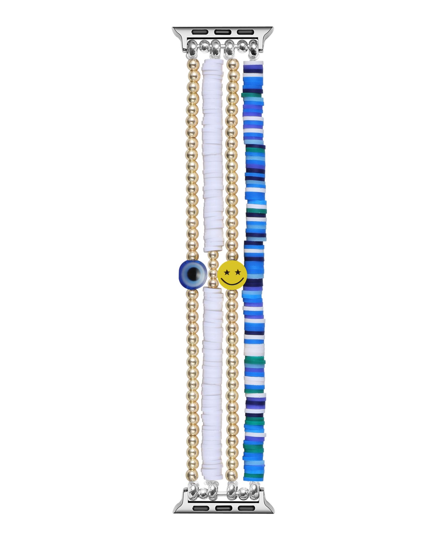 Ремешок для часов Posh Tech Bestie Beaded Band for Apple Watch 44,45,46,49mm, цвет: Синий — фото 2