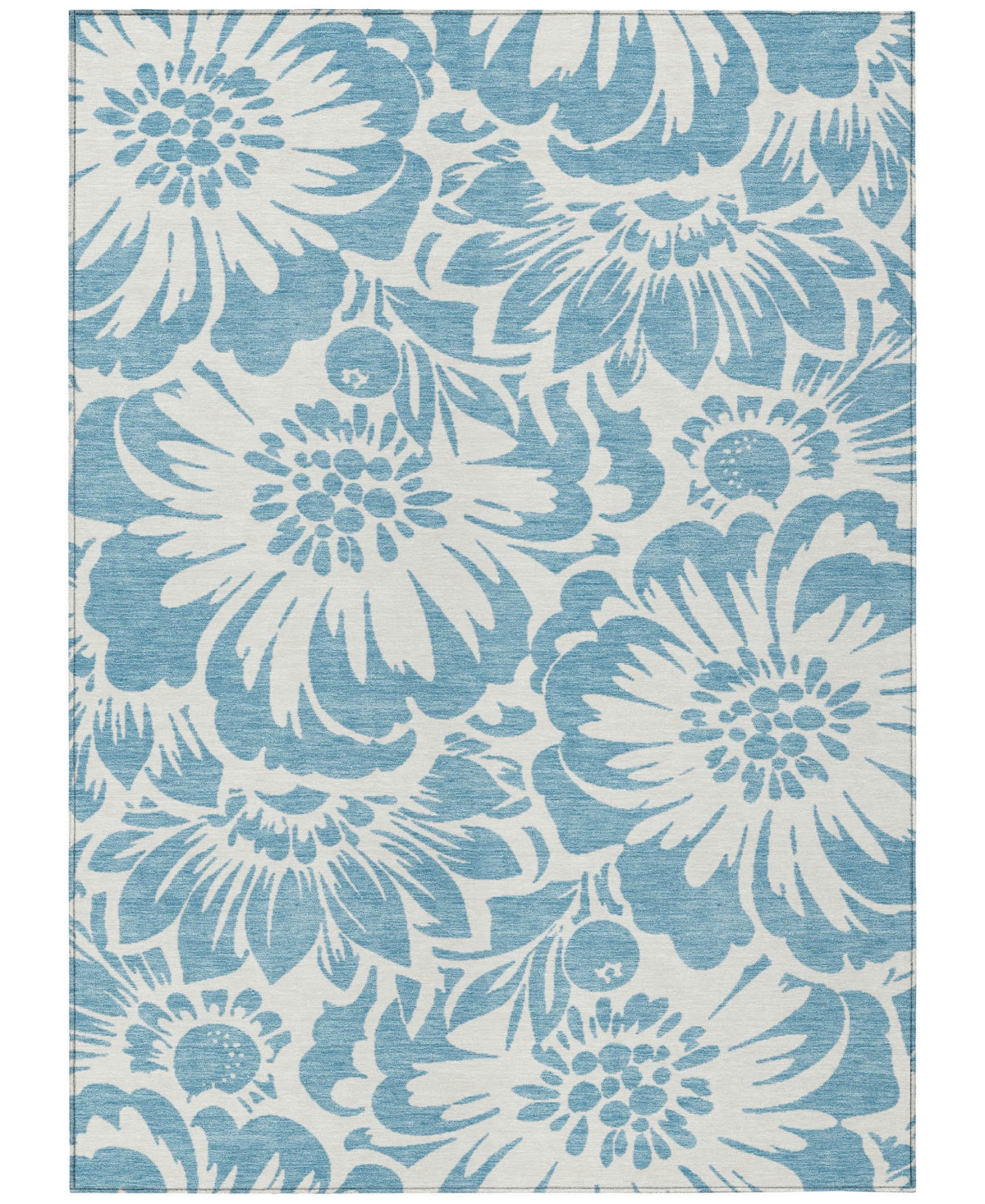 Shop Addison Chantille Machine Washable Acn551 5'x7'6 Area Rug In Denim