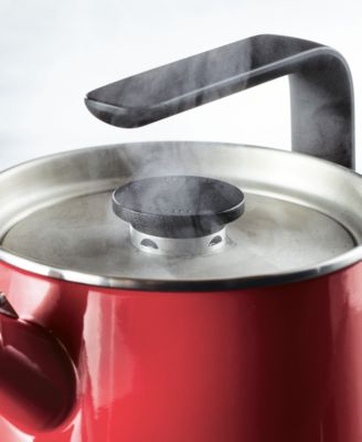 Enamel-on-Steel Induction Teakettle, 2 Quart