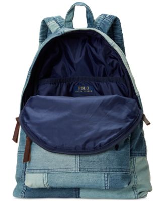 Polo Ralph Lauren Men's Denim Patchwork Backpack - Macy's