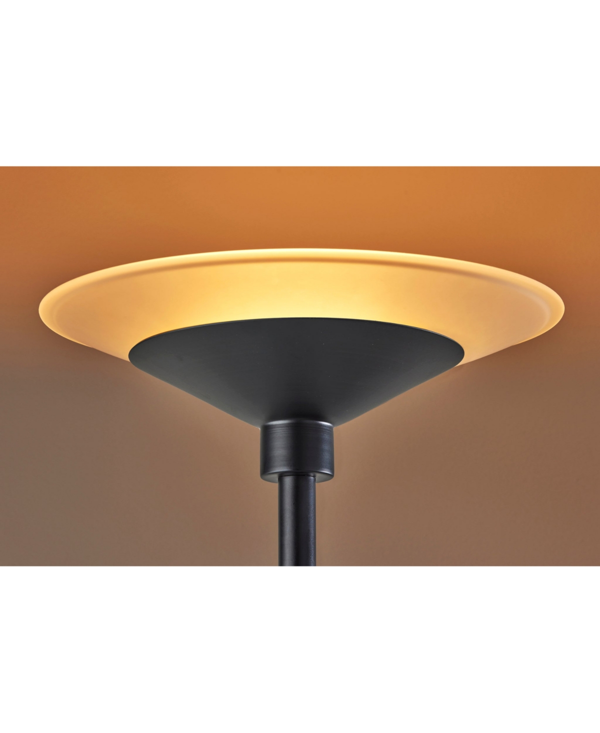 Adesso 71" Solar Led Torchiere In Black