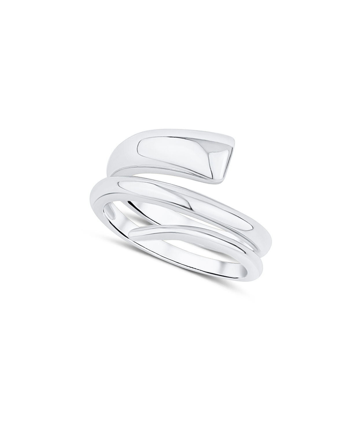 18K Gold Plated or Silver Plated Coil Ring - Silver