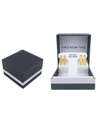 Crystal Duo Set Hoop Earrings