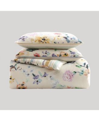 Bebejan Floral Garden Bedding 100% Cotton 5-Piece Queen Size Reversible ...