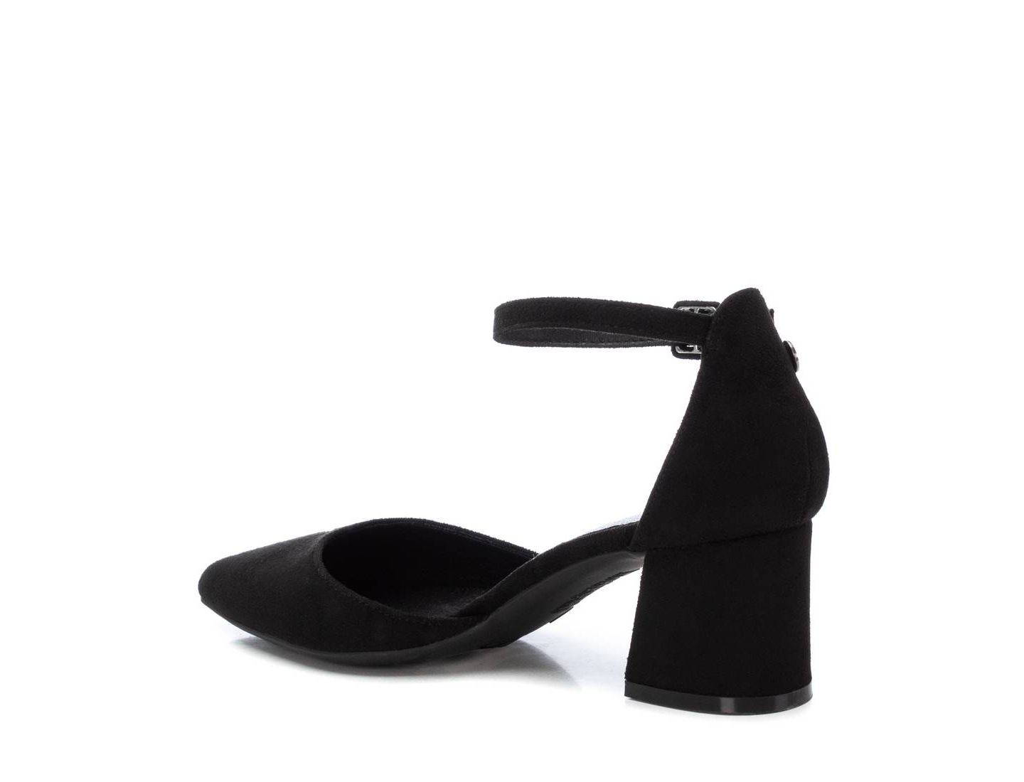 Женские туфли XTI Block Heel Ankle Strap Suede, цвет: Чёрный — фото 3