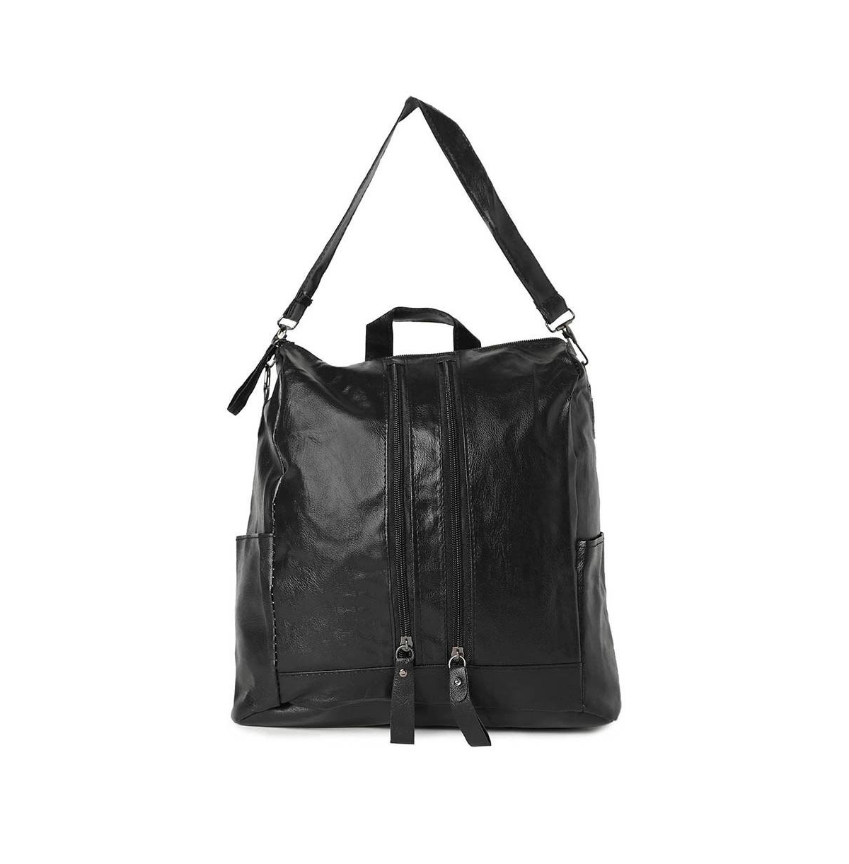 Women's Double-Zip Backpack - Black