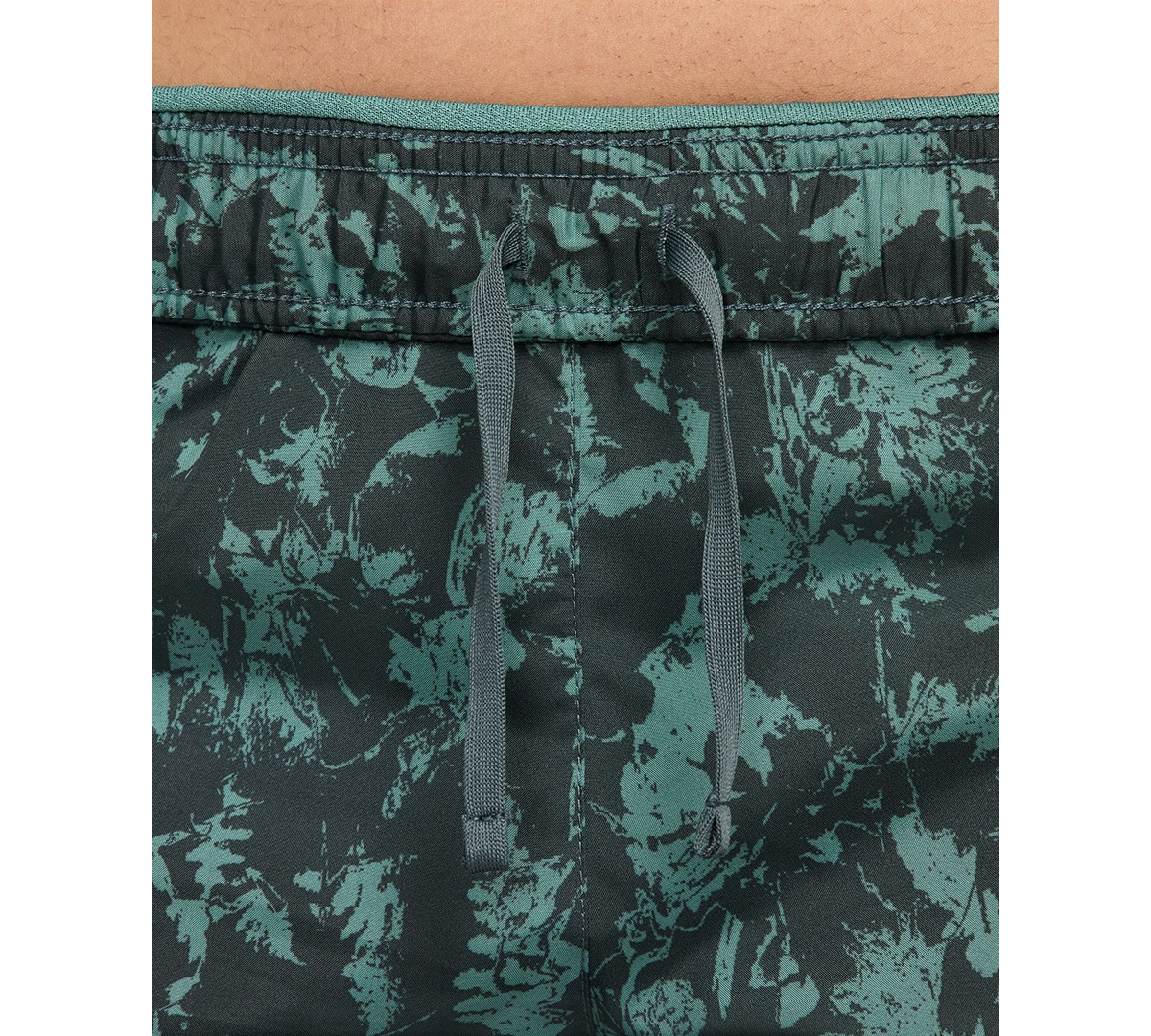 Nike Women's One Tempo Dri-fit Brief-Lined Printed Running Shorts -bicoastal/black