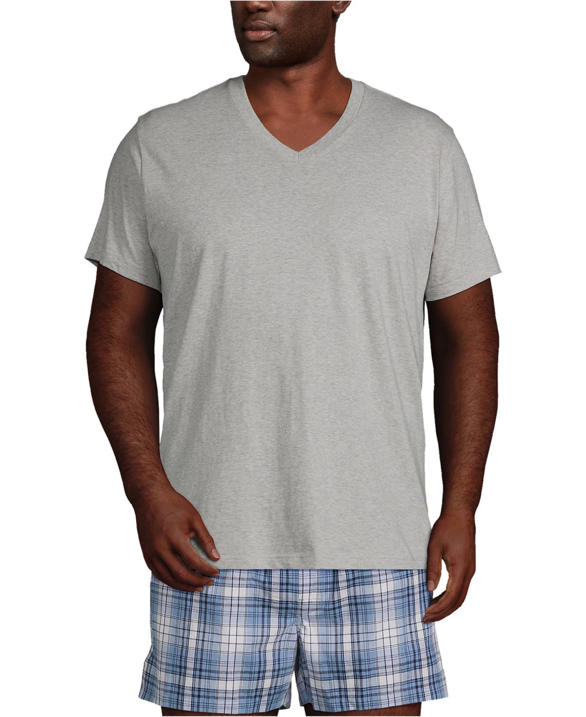 Lands' End Big & Tall V-Neck Undershirt 3 Pack