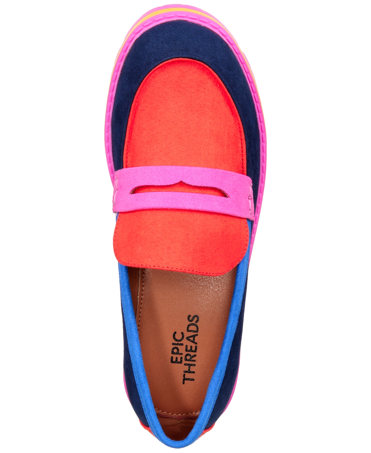Epic Threads Girls Addison Colorblocked Slip-on Shoes, Created For Macy's In Multi