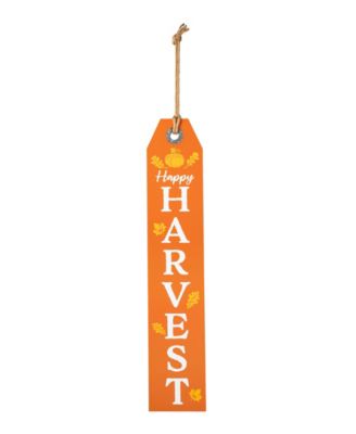 35.5"H Fall and Halloween Wooden Reversible Tag Porch Sign
