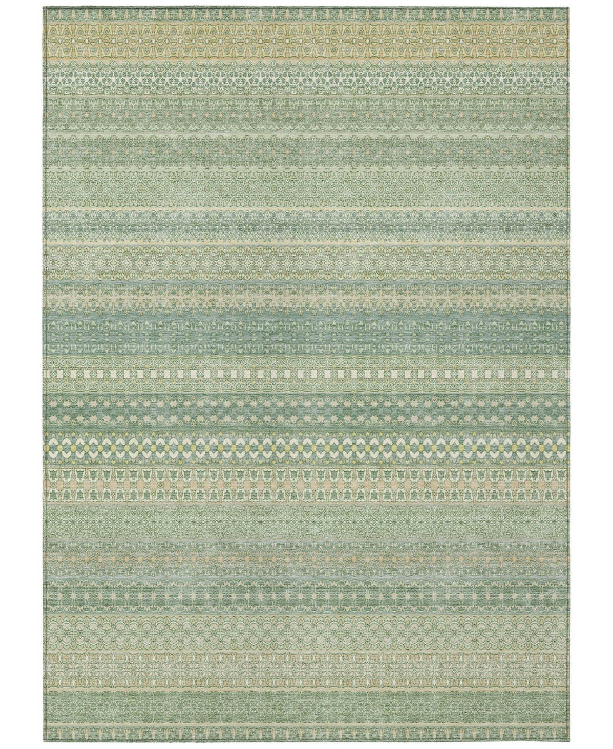 Shop Addison Chantille Machine Washable Acn527 2'6x3'10 Area Rug In Lime