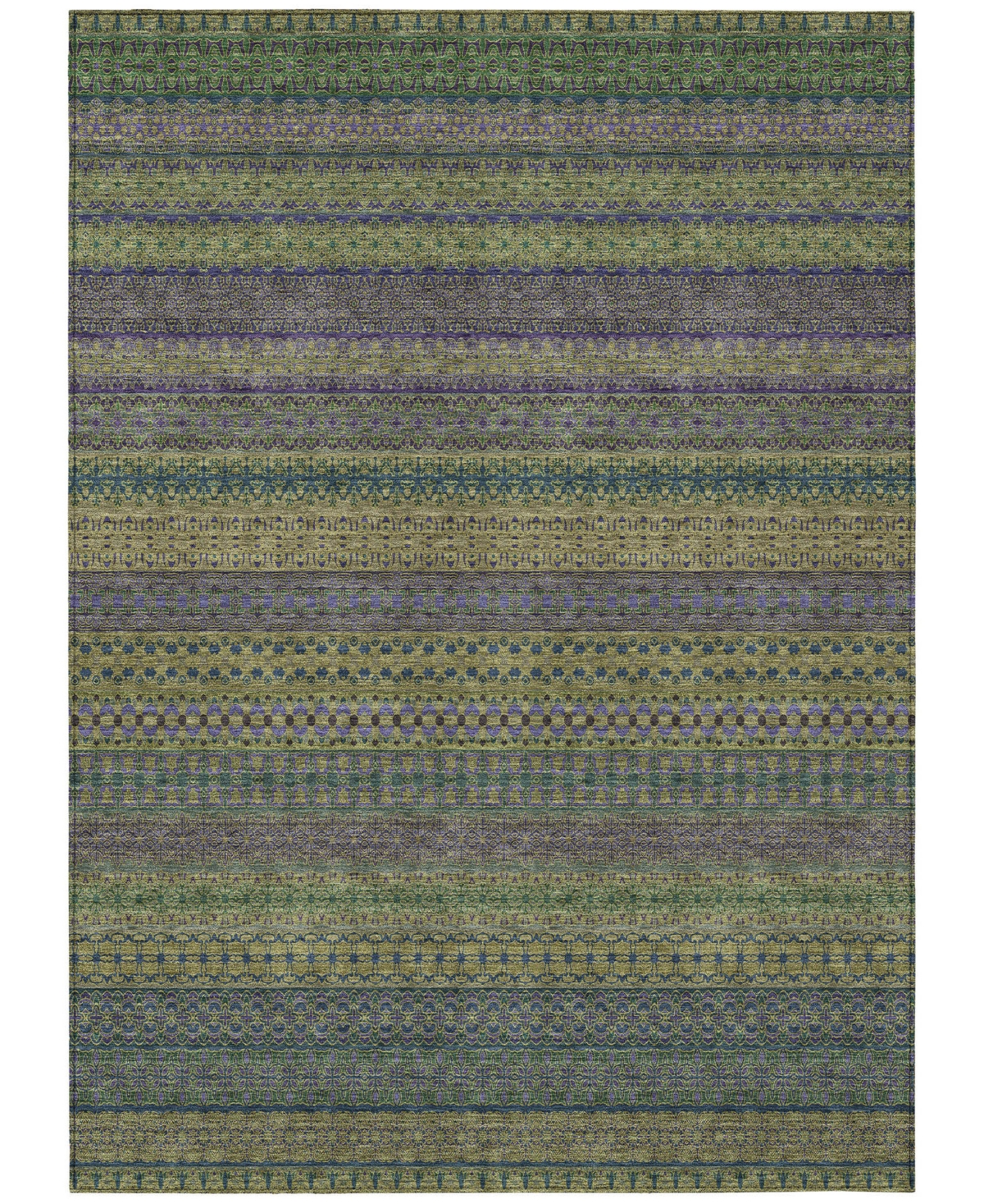 Shop Addison Chantille Machine Washable Acn527 10'x14' Area Rug In Olive