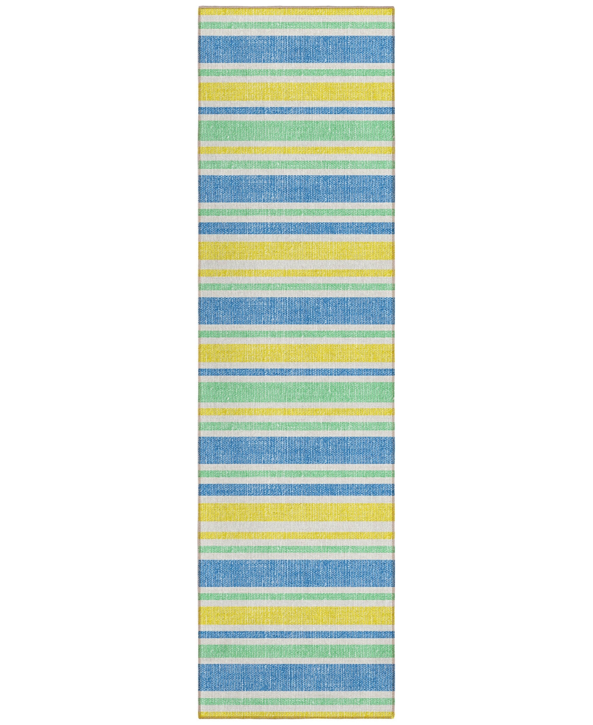 Addison Chantille Machine Washable Acn531 2'3x7'6 Runner Area Rug In Yellow
