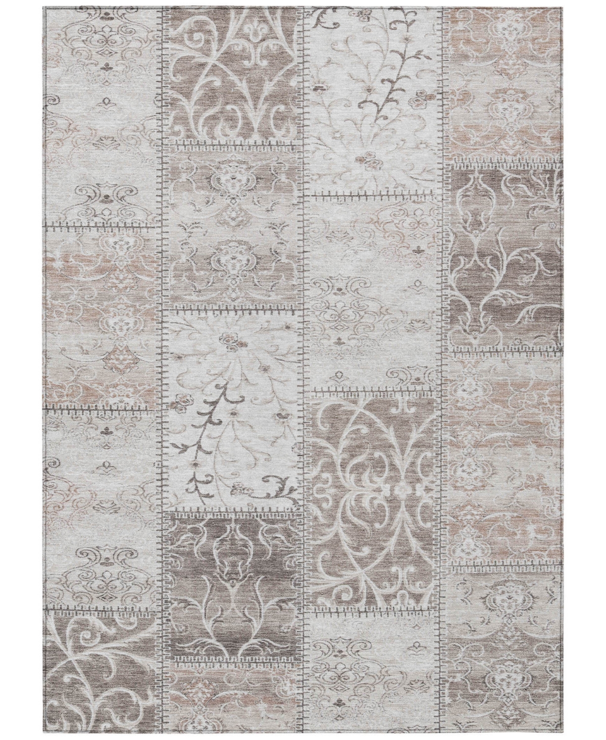 Shop Addison Chantille Machine Washable Acn566 10'x14' Area Rug In Taupe