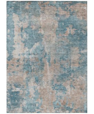 Shop Addison Chantille Machine Washable Acn573 Rug Collection In Blue