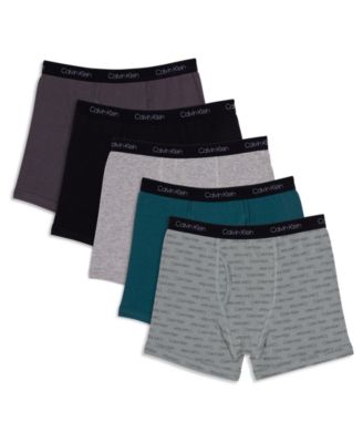 Calvin Klein Kids Assorted 5 Pack Boxer Briefs Grey pacific h Grey