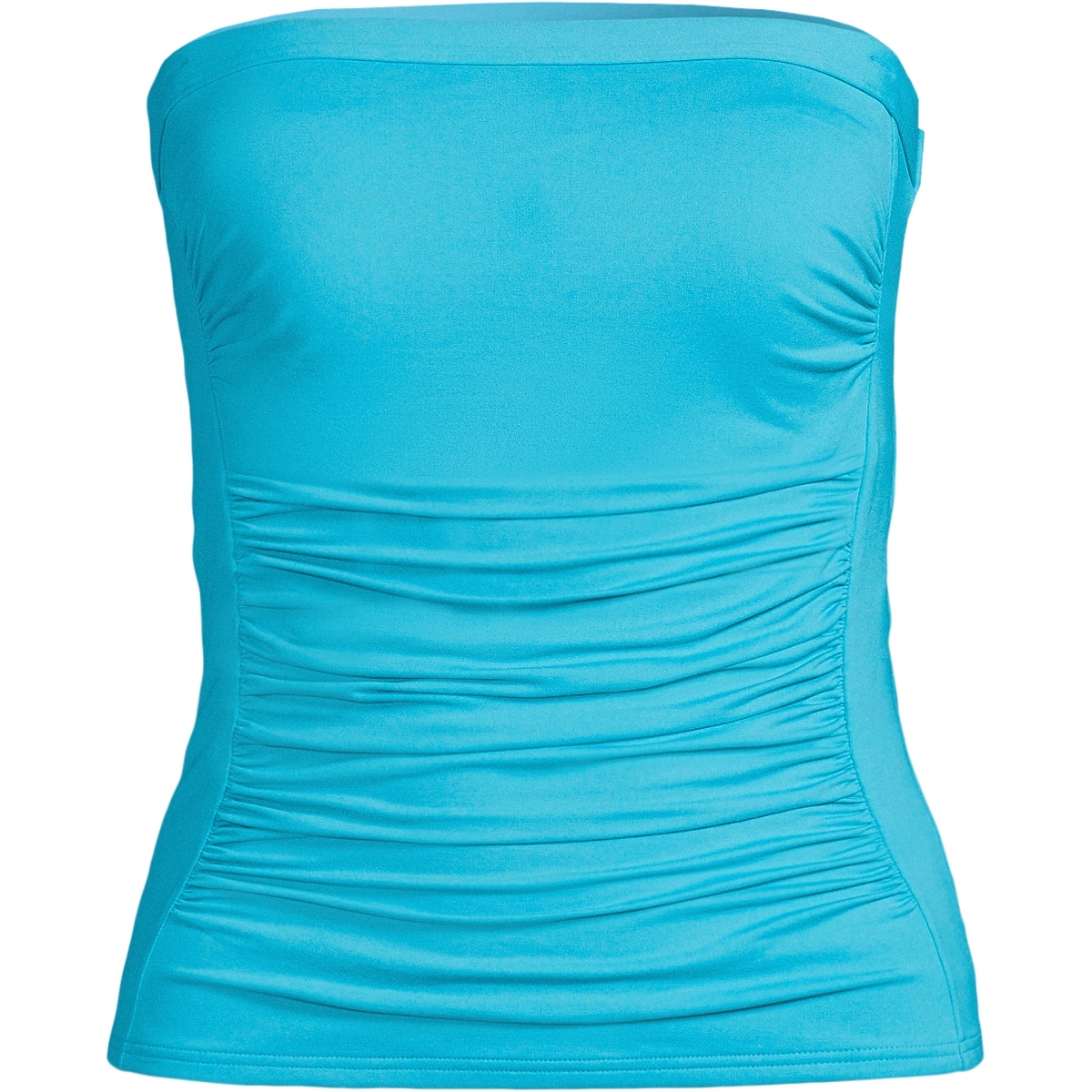 Lands' End Women's D-Cup Bandeau Tankini Swimsuit Top