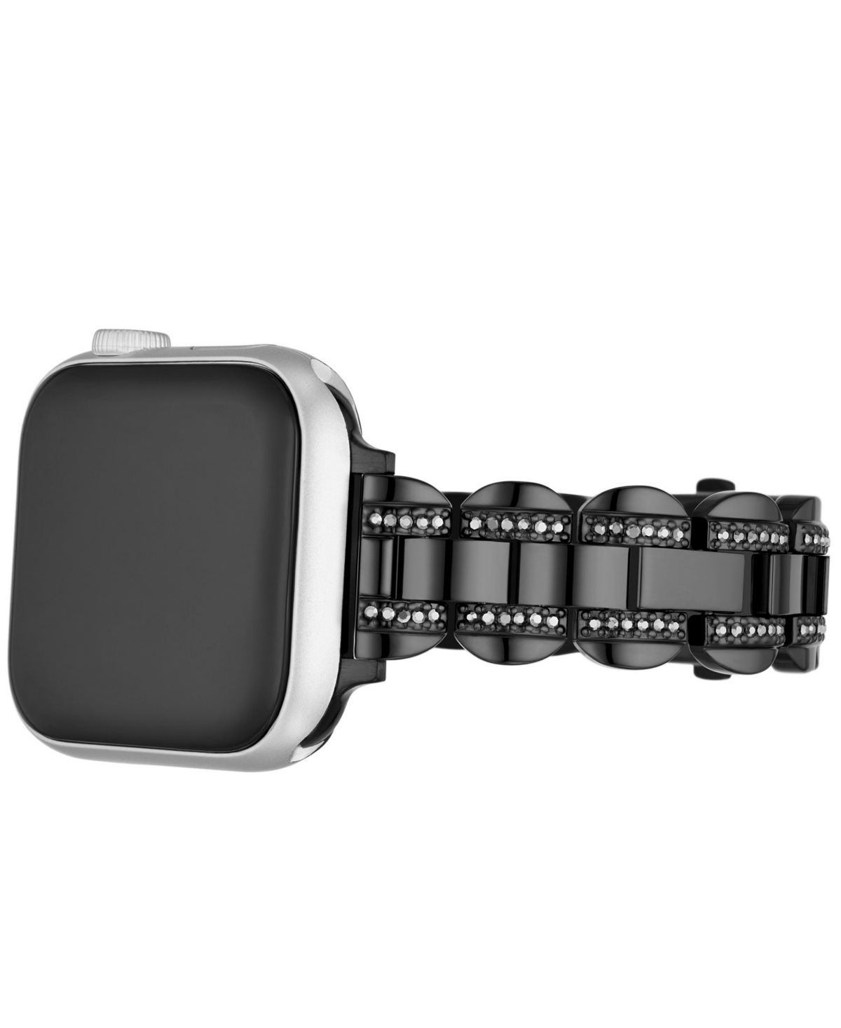 Shop Kate Spade Women's Black Stainless Steel Band For Apple Watch, 38,40,41,42,44,45,49mm In No Color