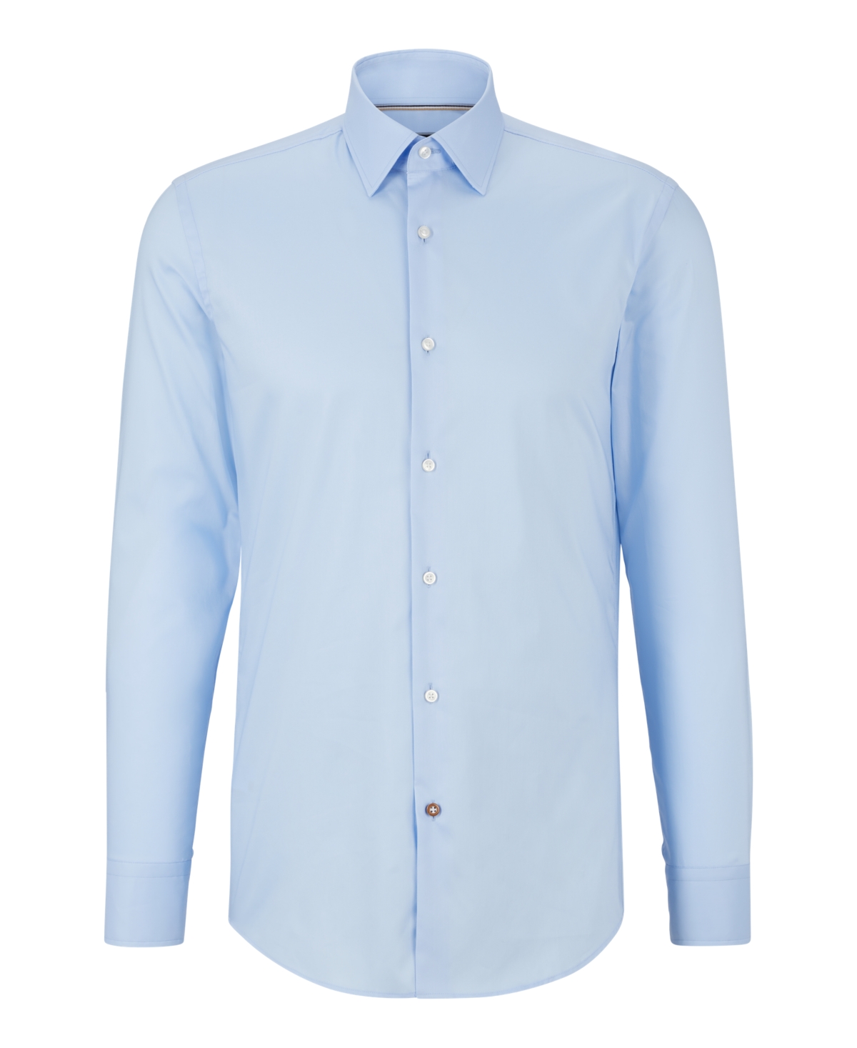 Shop Hugo Boss Boss By  Men's Easy-iron Slim-fit Dress Shirt In Light,pastel Blue
