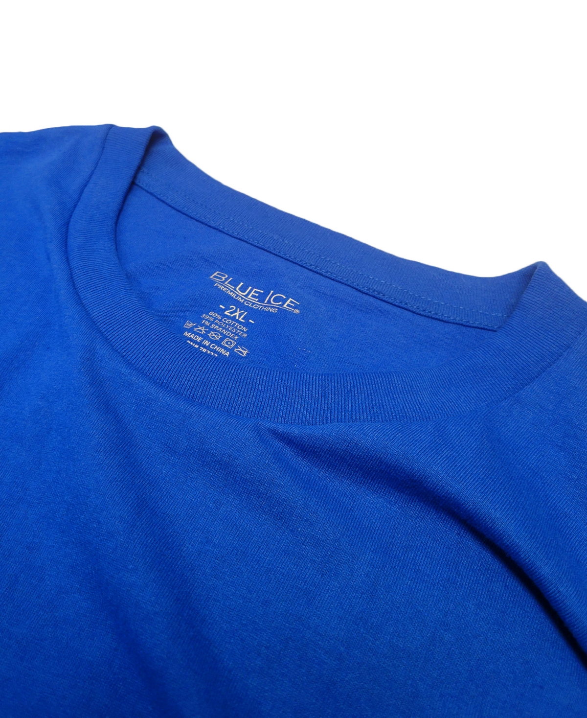 Blue Ice Men's Short Sleeve Crew Neck Tee-5 Pack In Black-charcoal-red-navy-royal
