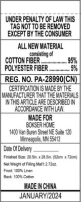 French Linen Quilted Sham Set