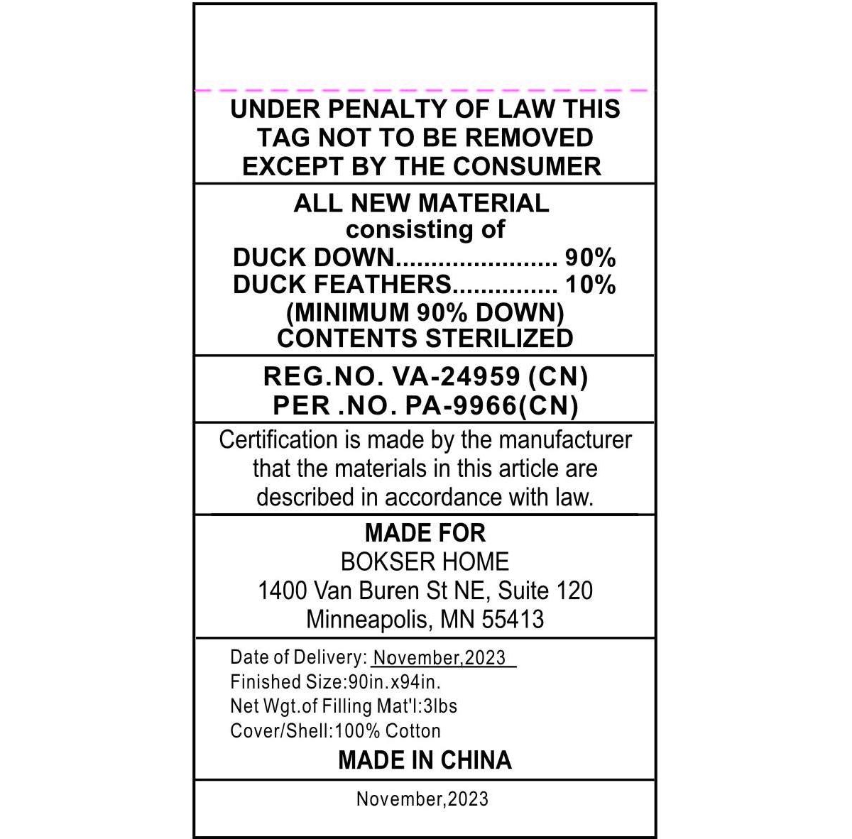 Extra Warm 700 fill Power Luxury White Duck Down Duvet Comforter