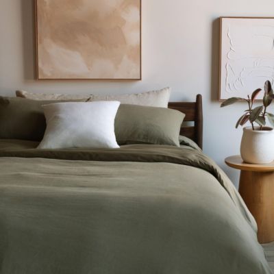 French Linen and Cotton Duvet & Sham Set - King/Cal King