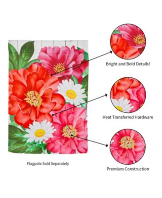 Blooming Garden Suede Flag 12.5 x 18 Inches Indoor Outdoor Decor