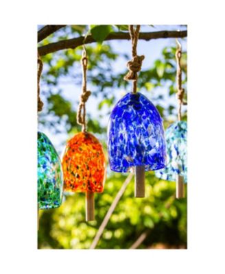 Art Glass Speckle Turquoise Bell Chime