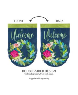 Flower Garden Burlap House Flag 28 x 44 Inches Outdoor Decor for Homes and Gardens