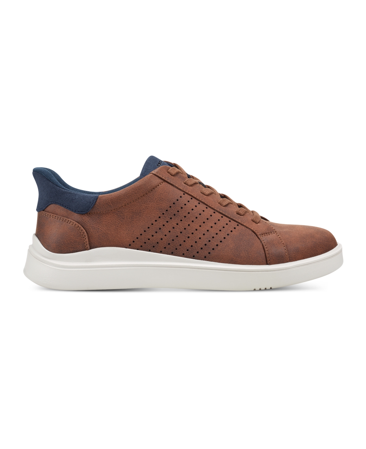 Shop Rockport Men Tristen Step Activated Lace Up Sneaker In Brown