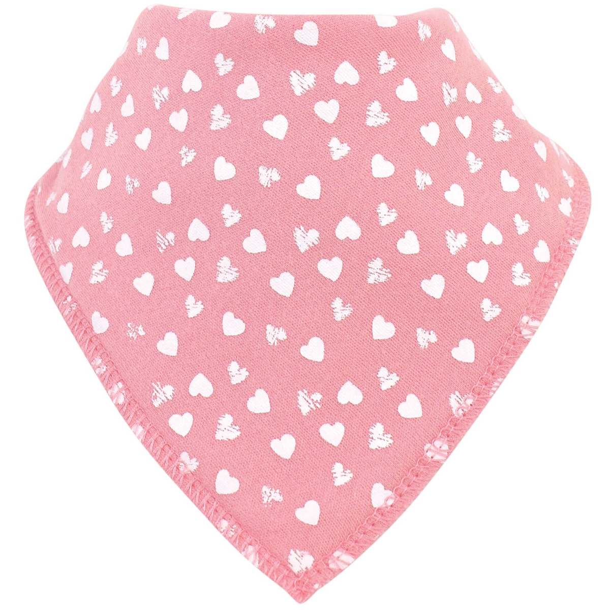 Luvable Friends Girls Pack of Ten Pleated Bandana-Style Bibs