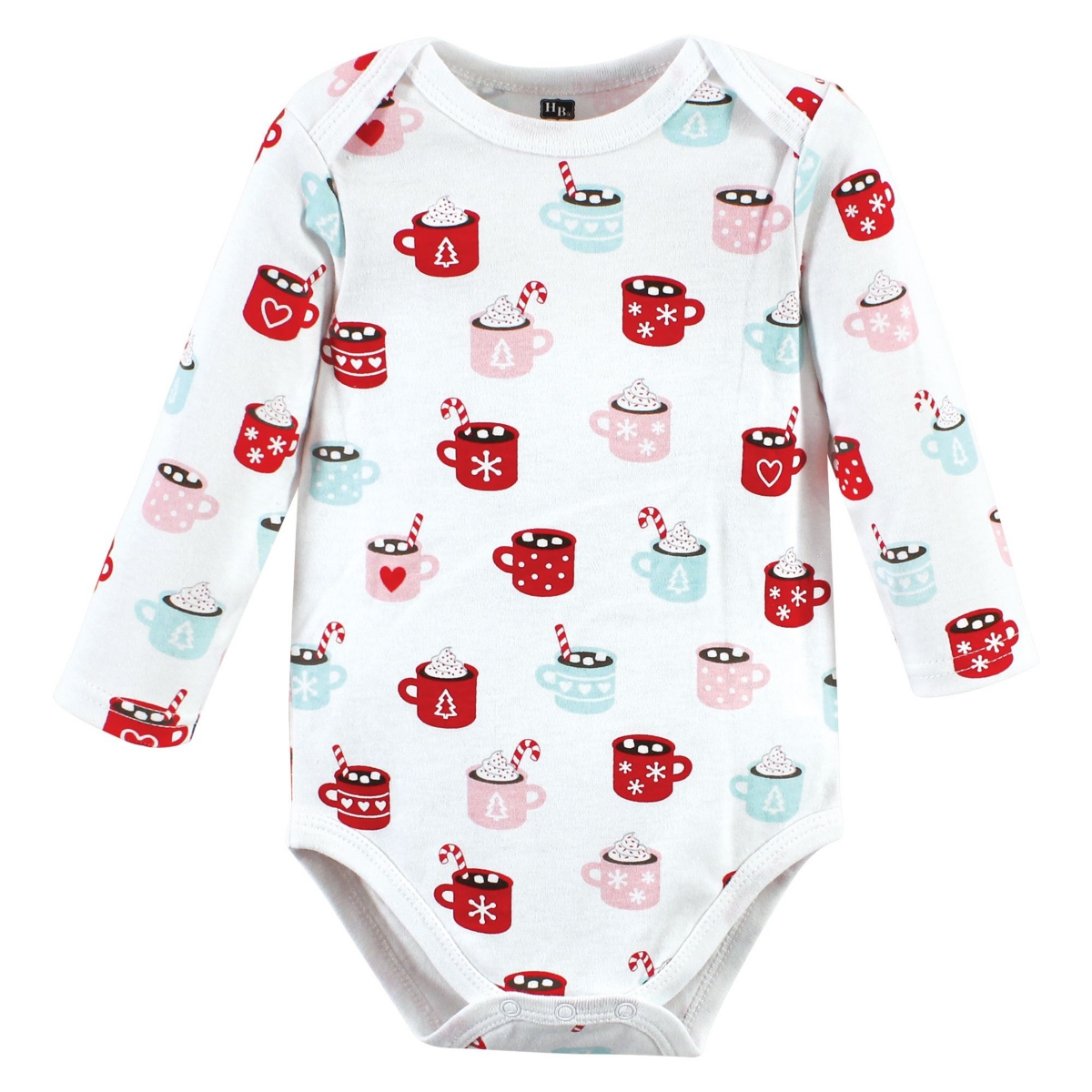Hudson Baby Baby Girls Cotton Long-Sleeve Bodysuits, 3-Pack - Hot cocoa