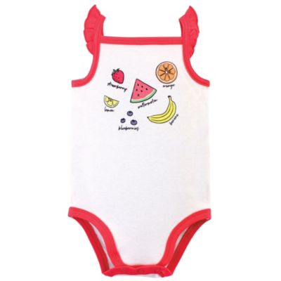 Baby Girls 5Pk Natural Sleeveless Bodysuits