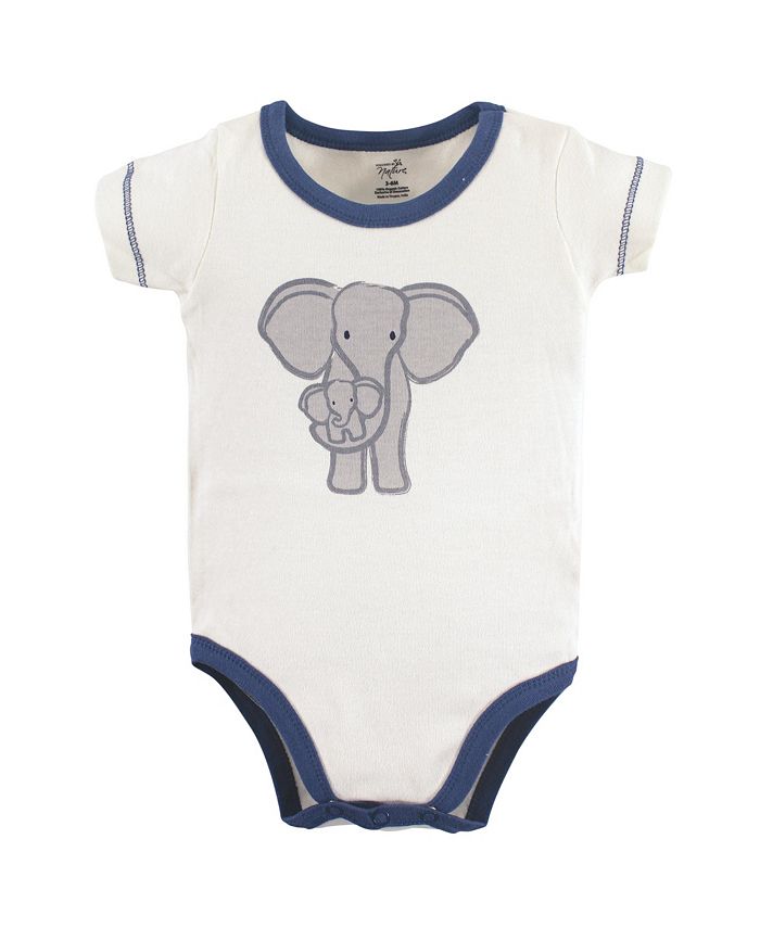 Touched by Nature Baby Boys Baby Organic Cotton LongSleeve Bodysuits