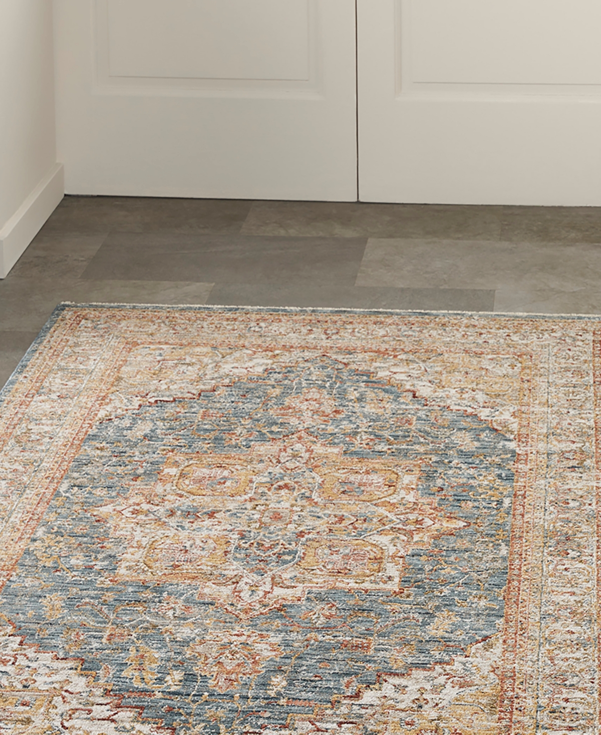 Km Home Sahar Shr06 3'11x5'11 Area Rug In Blue