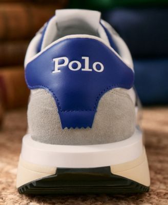 Polo Ralph Lauren Men's Train 89 Suede-Paneled Sneaker - Macy's