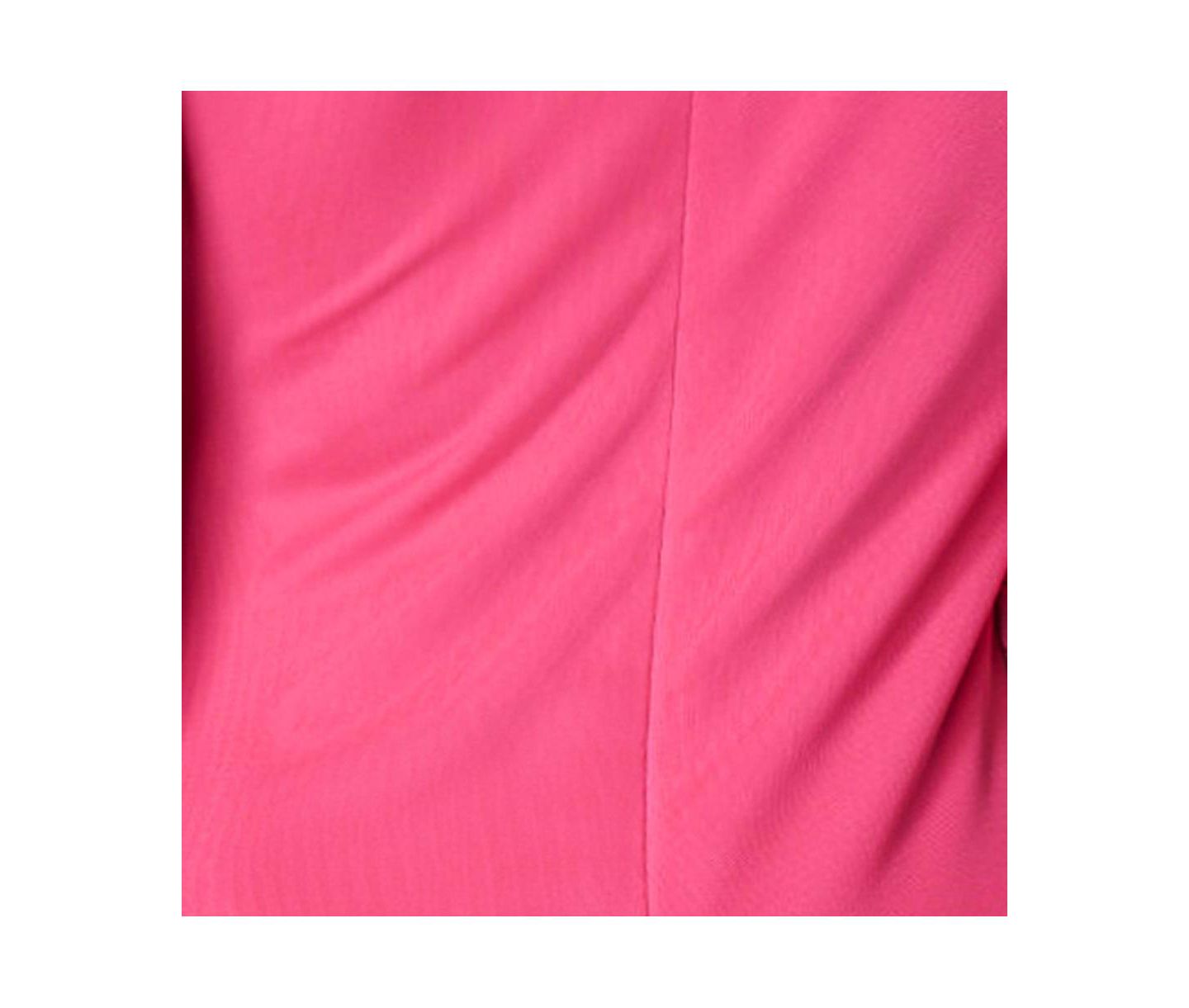 Женское платье Bebe Button Detail Mesh Midi, цвет: Фуксия — фото 4