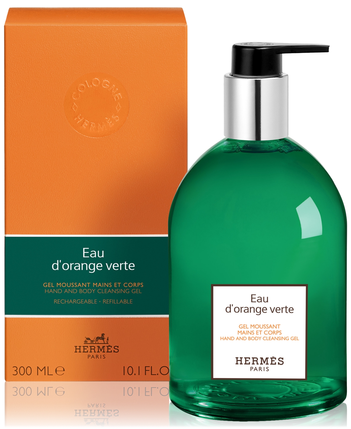 Hermes Eau D'orange Verte Hand & Body Cleansing Gel, 10.1 Oz. In No Color