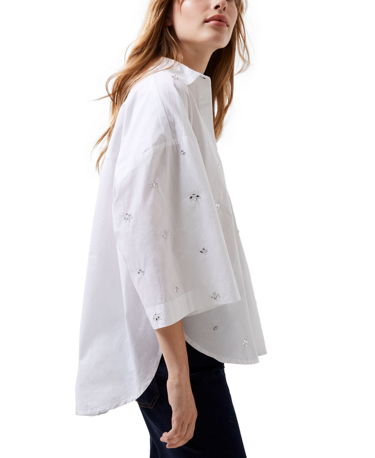 French Connection Women's Rhodes Rhinestone Top