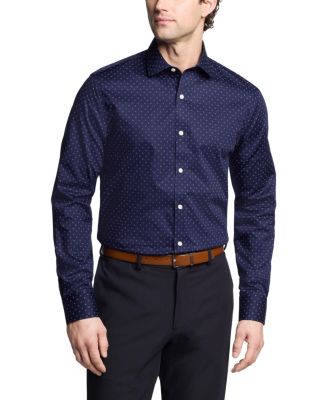 Tommy Hilfiger Men's TH Flex Slim Fit Stretch Twill Dress Shirt - Macy's
