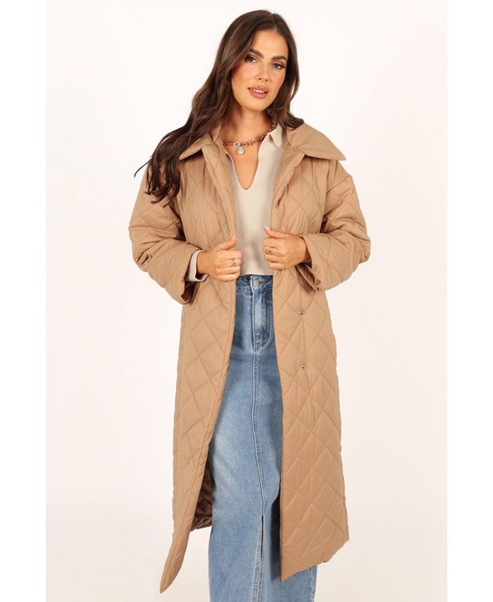 Petal and Pup Womens Kallie Quilted Tie Front Coat - Macy's