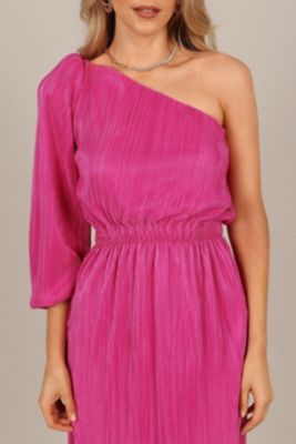 Women's Pontee One Shoulder Pleated Midi Dress