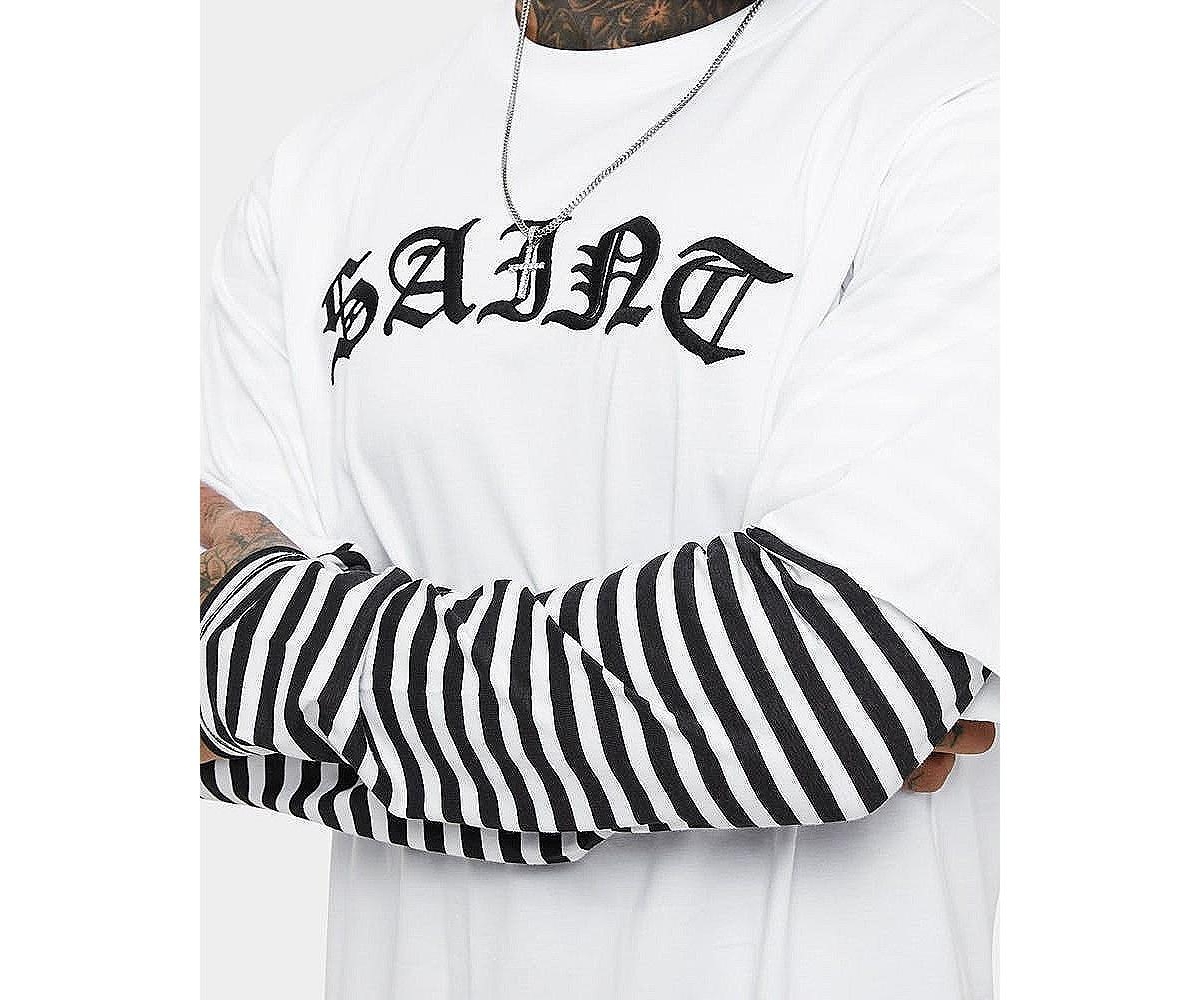 Saint Morta Men's Jail Layered Long Sleeve T-Shirt -black