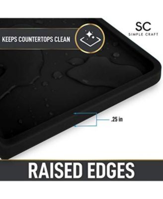 Silicone Utensil Rest with Drip Pad for Multiple Utensils