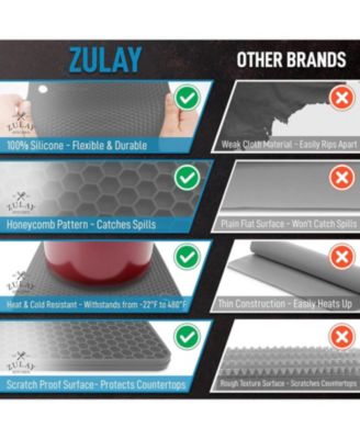 4 Pack Non-Slip Silicone Trivet Mat Set