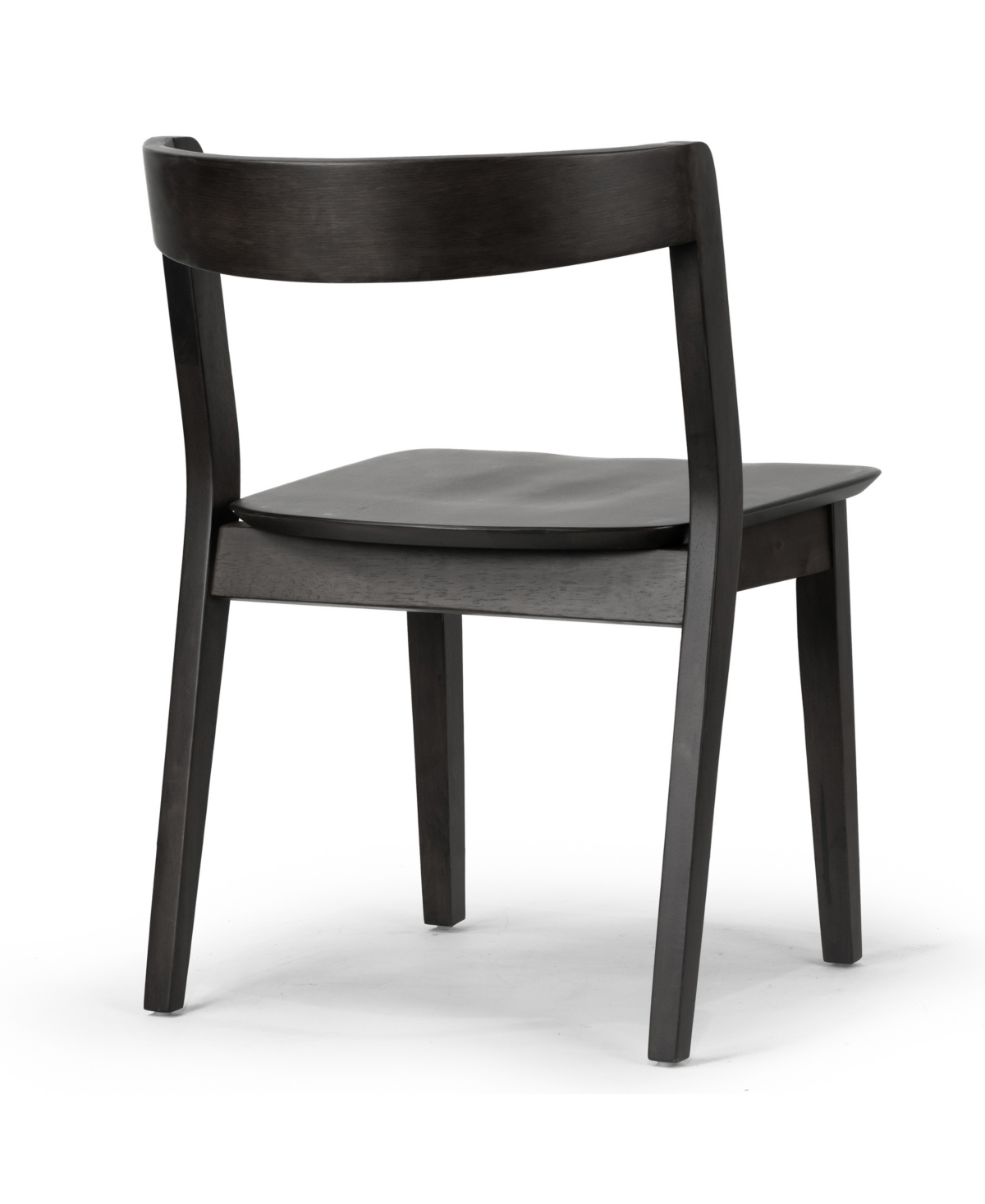 Glamour Home 29.53" Astor Rubberwood Dining Chair, Set Of 2 In Black